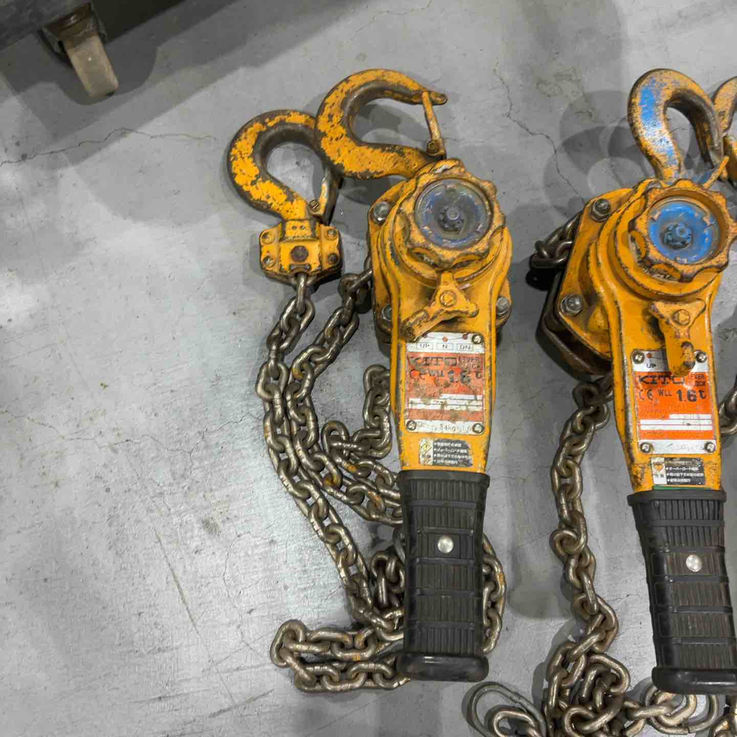 中古品】KITO/キトー レバーブロック L5型 LB016 荷重1.6t/1.6トン