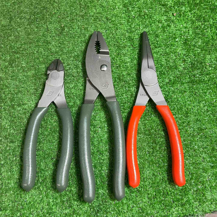 Snap-on スナップオン ダイヤゴナルカッター 86ACF、スリップジョイント プライヤー 47ACF、ニードルノーズプライヤー 96ACF【藤沢店】