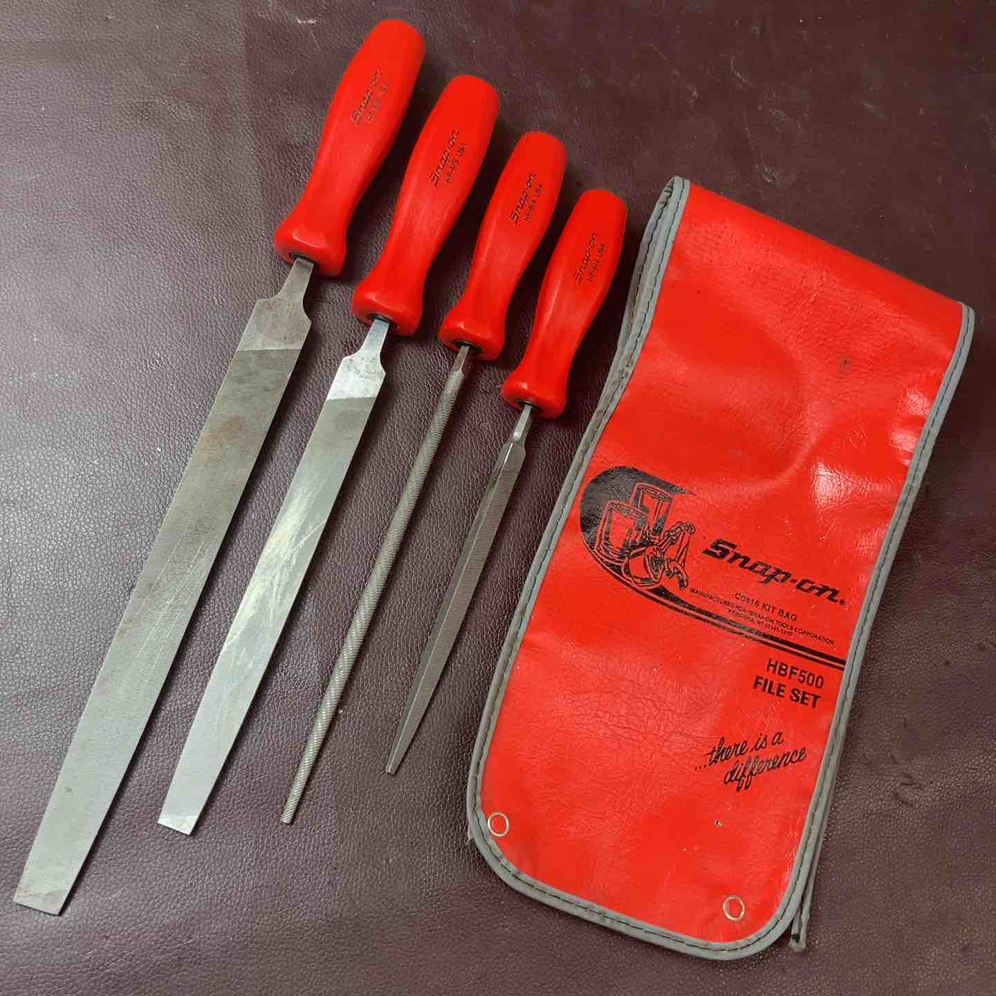 中古品】 スナップオン(Snap-on) ヤスリ4本セット HBF500(HF-614が2本