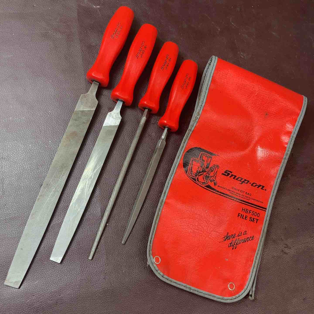 【中古品】 スナップオン(Snap-on) ヤスリ5本セット HBF500(HF-614が2本、HF615、616) 【東大和店】