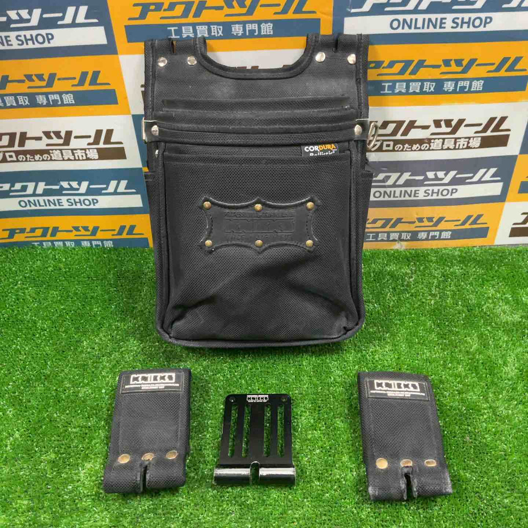 □ニックス(KNICKS) コーデュラバリスティック生地ツーウェイタイプ2段腰袋(スリムタイプ) BA-201BB【草加店】