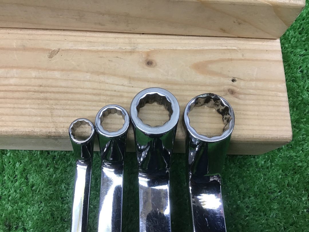 Snap-on(スナップオン)  オフセットメガネレンチ　4本セット　一部欠け有【富山店】●BRコン
