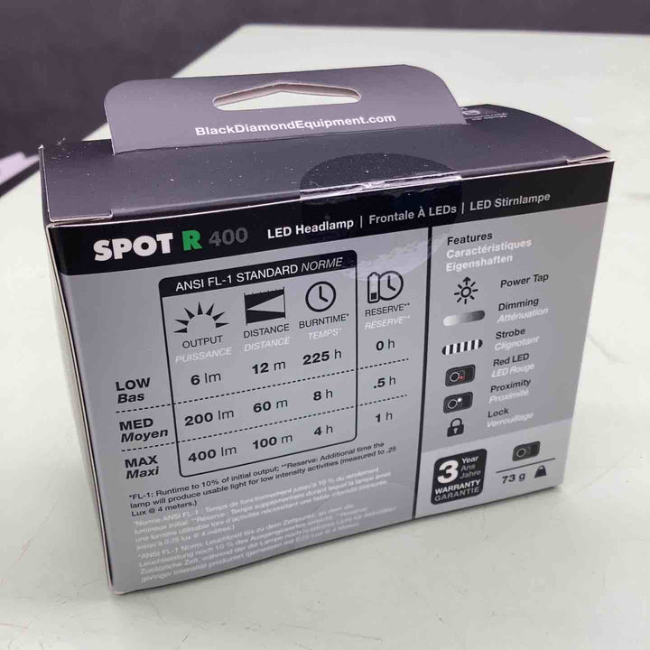 Black Diamond スポット400-R グラファイト【越谷店】