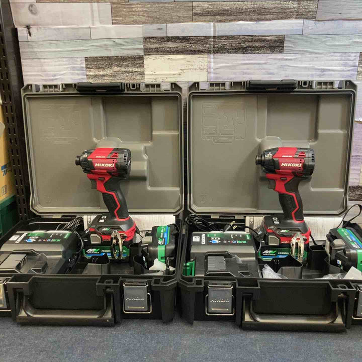 【未使用品】2台セット Hikoki 36V コードレスインパクトドライバ WH36DD(2XHRSZ) スコーピオンレッド【八潮店】