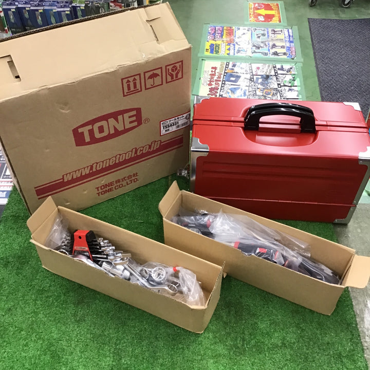 【未使用】 トネ TONE ツールセット TSS4331 保管品 差込角12.7mm(1/2") レッド 内容53点 【桶川店】