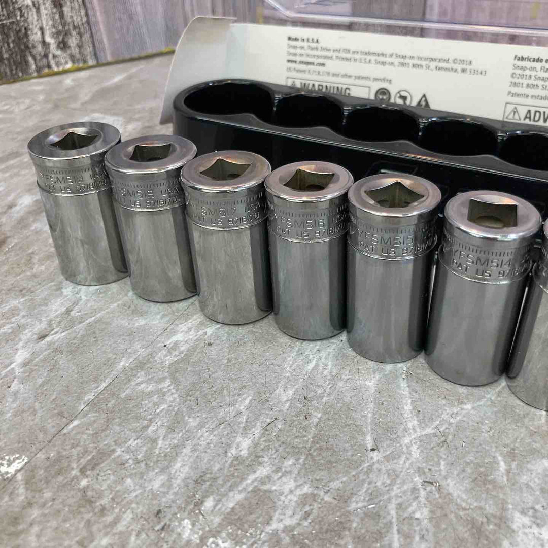 【中古品】snap-on/スナップオン　セミディープソケット　12ピースセット　3/8　212YFSMSY【八潮店】