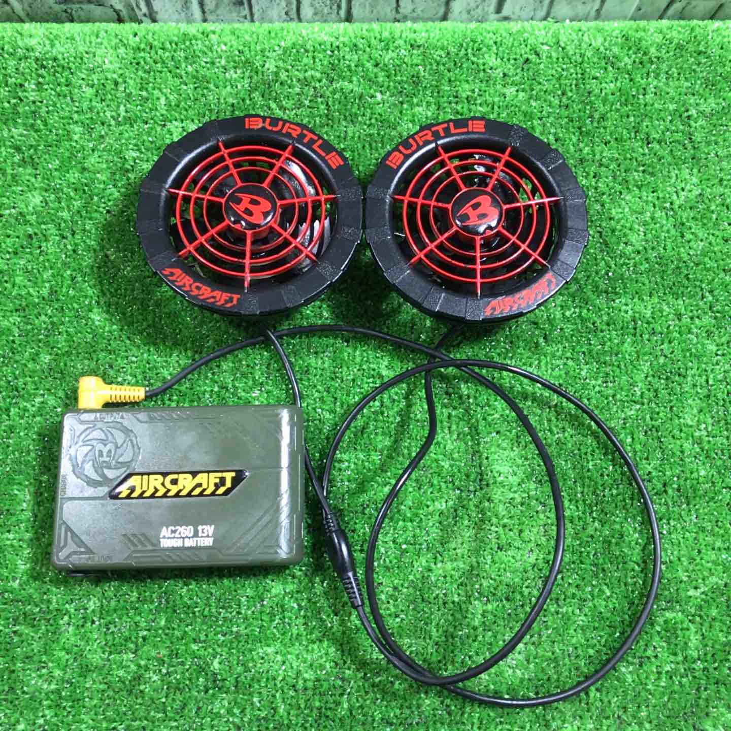 バートル 空調服 ファンユニット AC270/271 バッテリーセット 13V. ◇BURTLE バートル エアークラフト ファンユニット AC270/271