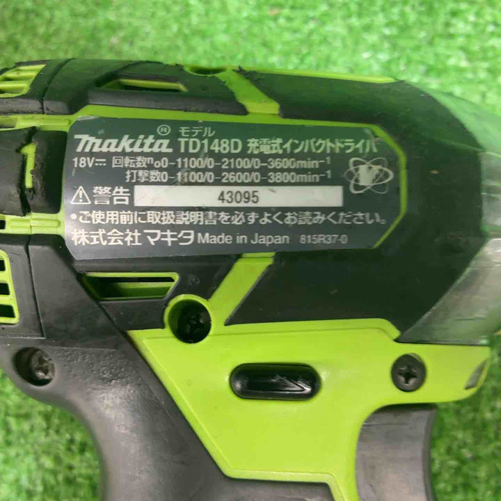 【藤沢店】 【中古品】マキタ(makita) コードレスインパクトドライバー TD148DZL