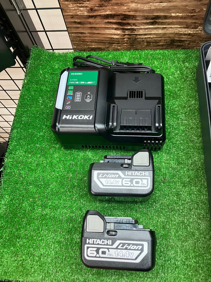 ★ハイコーキ(HIKOKI ※旧:日立工機) コードレスドリルドライバー DS14DBL2(2LYPK) 14.4V 6.0Ah バッテリー2個 【川越店】