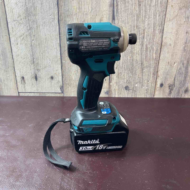 【中古品】マキタ(makita) コードレスインパクトドライバー TD171DZ バッテリー付属【東大和店】