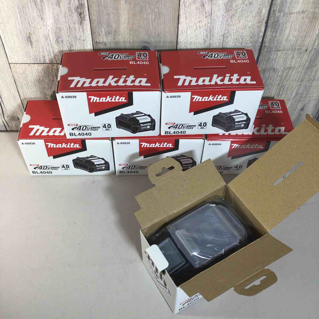 【未使用品】 純正 マキタ makita リチウムイオンバッテリー 40Vmax/4.0Ah BL4040 6個 バッテリー 40V 【戸田店】