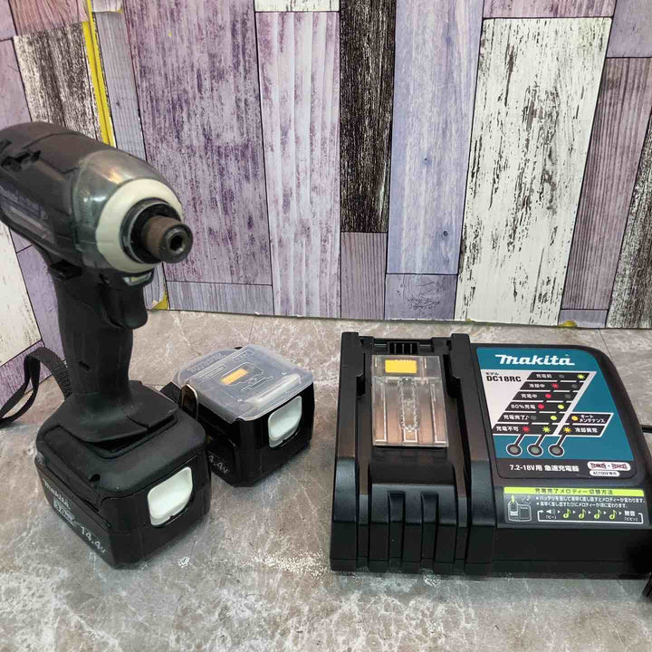 【中古品】マキタ makita 14.4V 3.0Ah コードレスインパクトドライバー TD138DRFXB フルセット【八潮店】