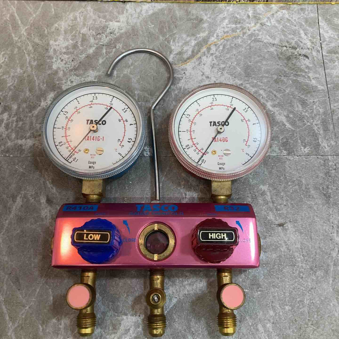 【現状品】動作未確認品 TASCO タスコ ゲージマニホールド R410A R32　TA141G-1 TA140G【八潮店】