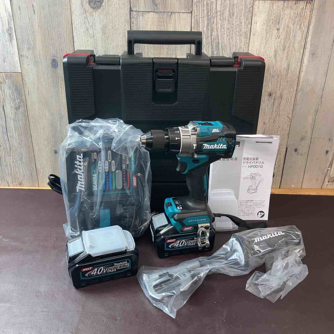 【未使用品(店頭展示品)】 マキタ(makita) 40V コードレス振動ドリルドライバー HP001GRDX フルセット品 【東大和店】