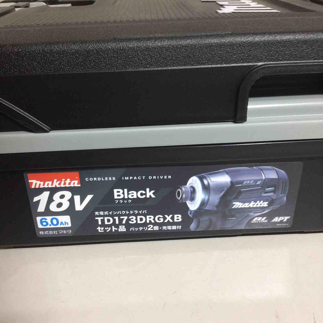 【未使用品】マキタmakita コードレス インパクトドライバー TD173DRGXB インパクト フルセット ブラック 黒 純正 充電式 18V 【戸田店】