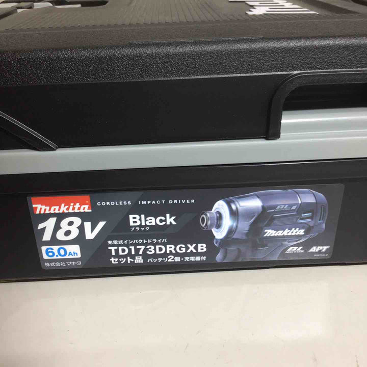 【未使用品】マキタmakita コードレス インパクトドライバー TD173DRGXB インパクト フルセット ブラック 黒 純正 充電式 18V 【戸田店】