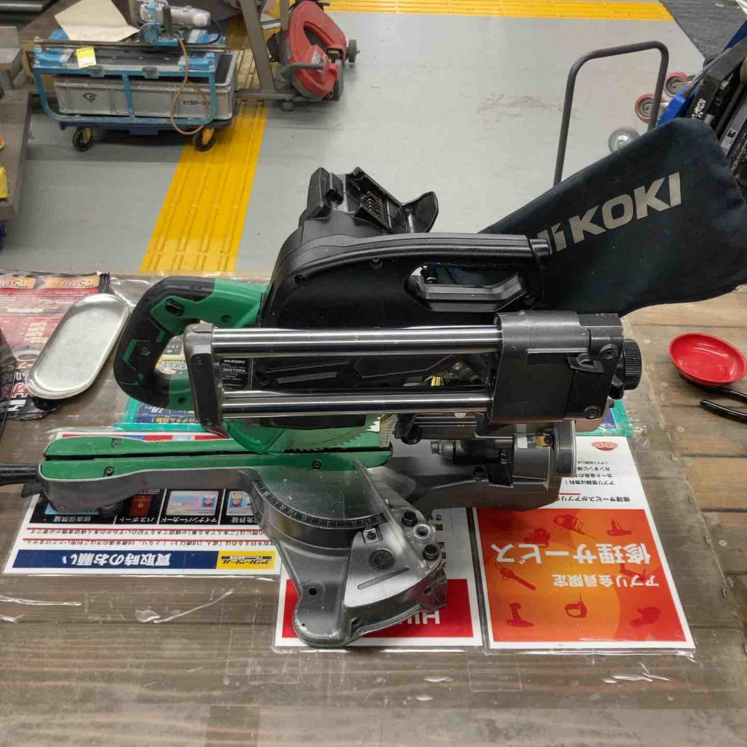 ★ハイコーキ(HIKOKI ※旧:日立工機) コードレス卓上スライド丸のこ C3607DRA(NN)　36V対応　180～190㎜【戸田店】
