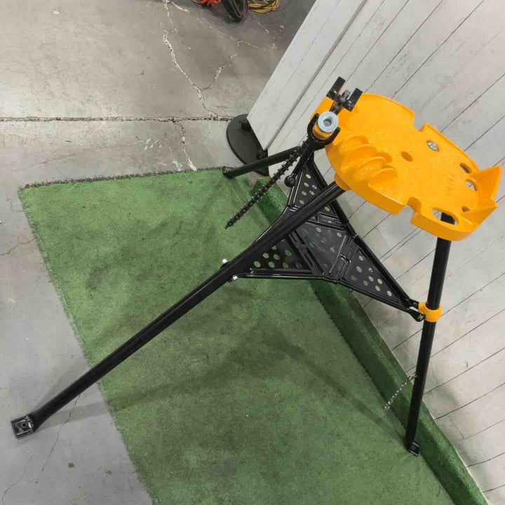 【店頭受取り限定】三脚パイプチェーンバイス パイプスタンド ポータブル 折りたたみ式 スチール脚 パイプジャッキスタンド【川口店】