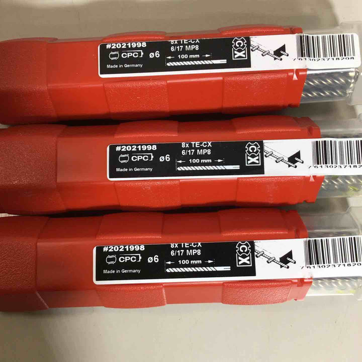 【未使用品】　HILTI ヒルティ ドリルビット TE-CX 6/17 MP8(マルチパック８本入り) SDSプラス 3個 【戸田店】