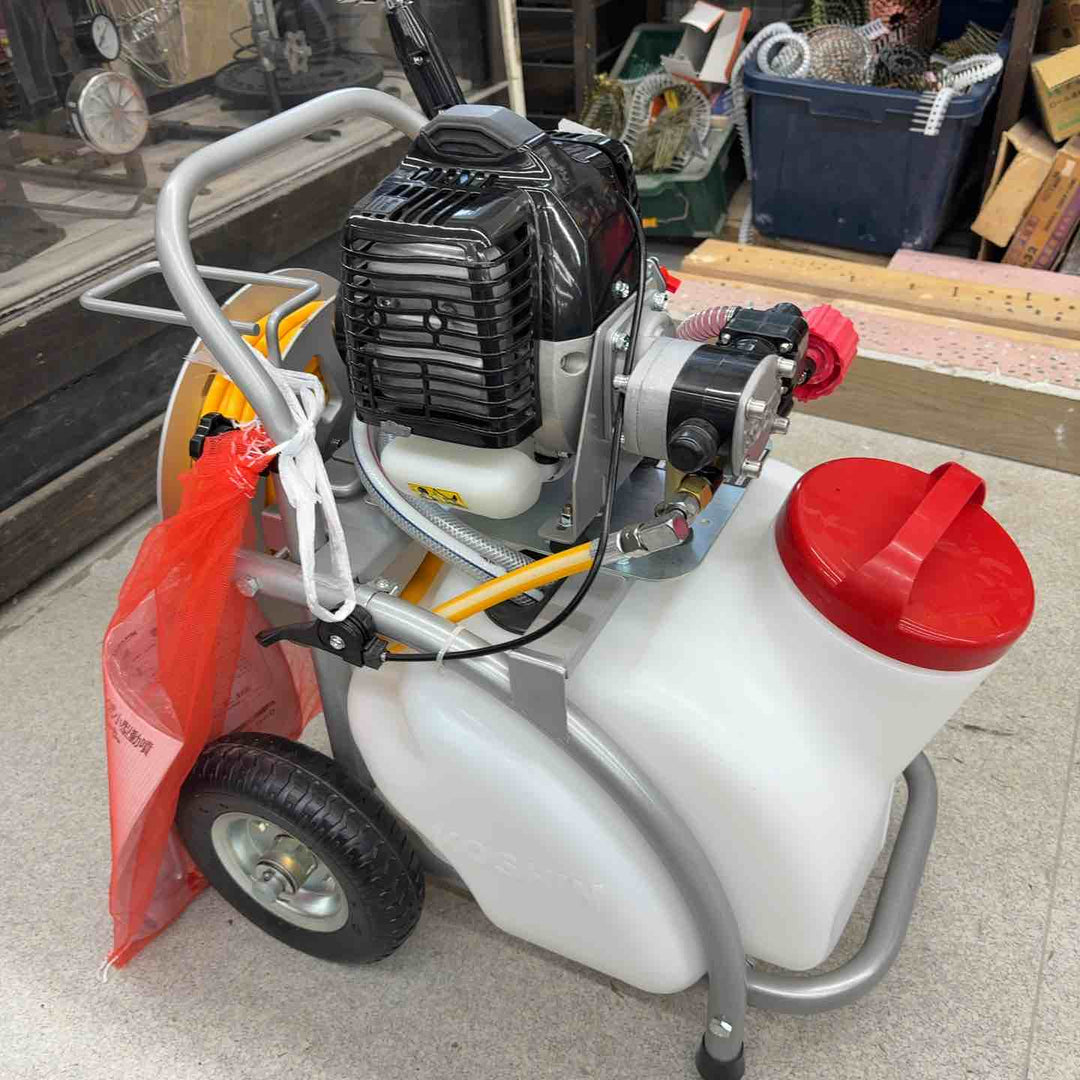 ◇工進 エンジン式 噴霧器25Lタンクキャリー 1連ピストン ES-25T※未使用保管品【八潮店】