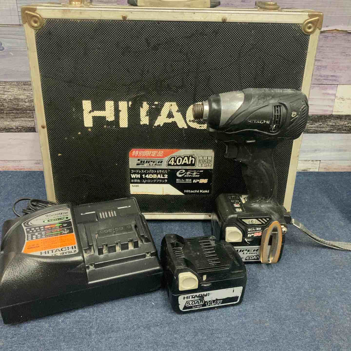 ☆ハイコーキ(HIKOKI ※旧:日立工機) コードレスインパクトドライバー WH14DBAL2(2LSCK)(B)【八潮店】