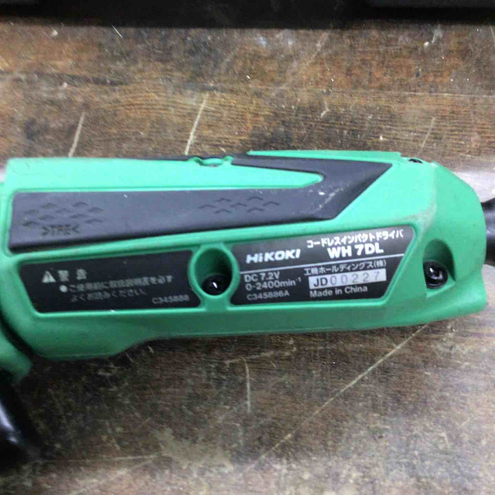 ◇ハイコーキ(HIKOKI ※旧:日立工機) 7.2V コードレスペンインパクトドライバー WH7DL(2LCSK)【戸田店】