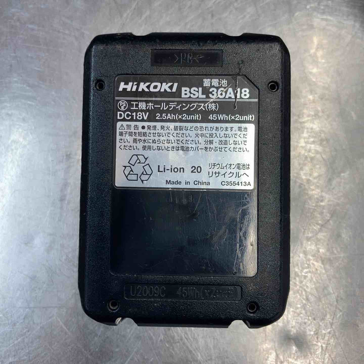 【中古品】 ハイコーキ(HIKOKI ※旧:日立工機) コードレス振動ドリルドライバー DV36DA(NN) バッテリー1個付属 36V 【東大和店】