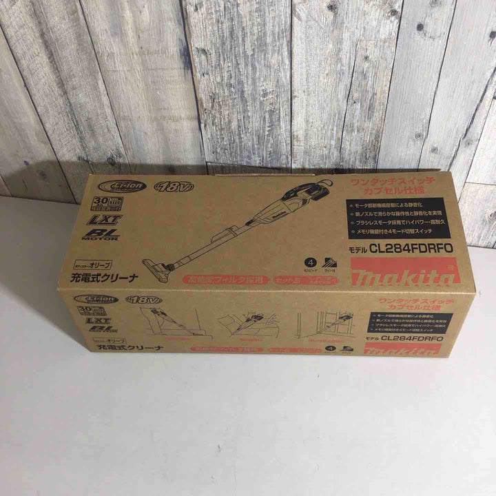 ★マキタ(makita) コードレスクリーナー CL284FDRFO バッテリー＆充電器付き オリーブ【戸田店】