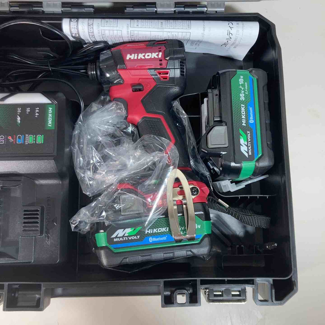 ★ハイコーキ(HIKOKI ※旧:日立工機) コードレスインパクトドライバ スコーピオンレッド WH36DD(2XHRSZ)【戸田店】