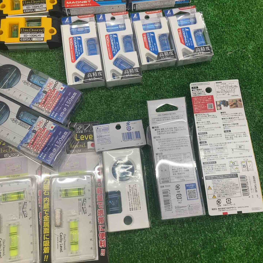 ▼18go【未開封/送料無料】水平器 磁石モデル マグネット付き まとめ売り エビスダイヤモンド シンワ等【川越店】