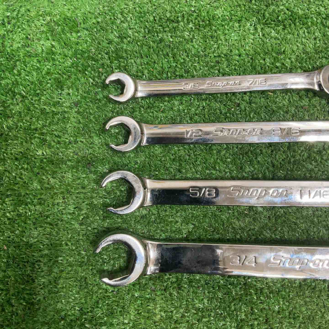 スナップオン(Snap-on) 1/2フレアナットレンチ4点セット RXFS1214B・1618B・2022B・2428B【草加店】
