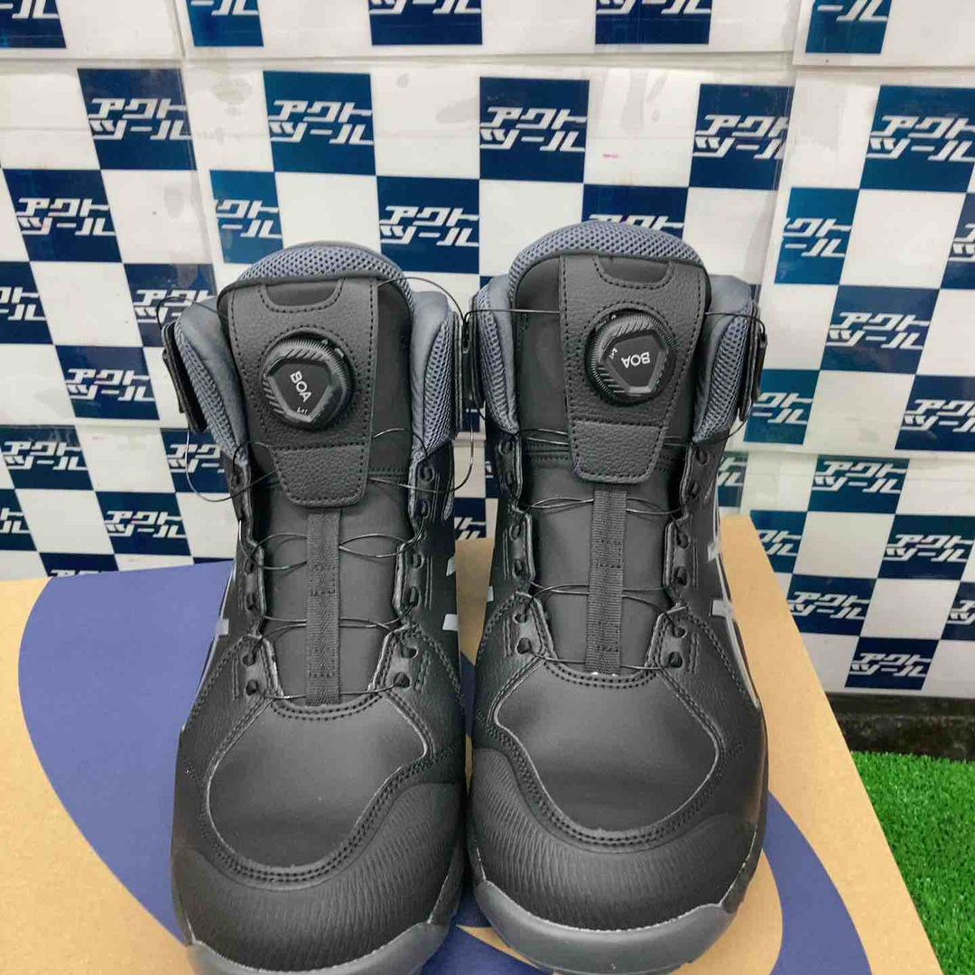 [アシックス]26年発売モデル 安全靴/作業靴 ウィンジョブ CP314 BOA JSAA A種先芯 人工皮革 ハイカット ブラック/ピュアシルバー 28.0 cm 3E【草加店】