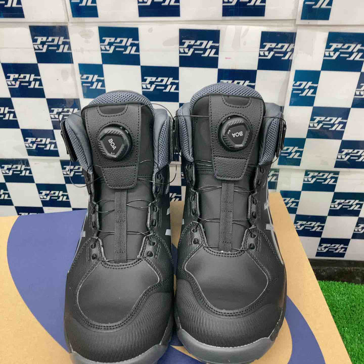 [アシックス]26年発売モデル 安全靴/作業靴 ウィンジョブ CP314 BOA JSAA A種先芯 人工皮革 ハイカット ブラック/ピュアシルバー 28.0 cm 3E【草加店】