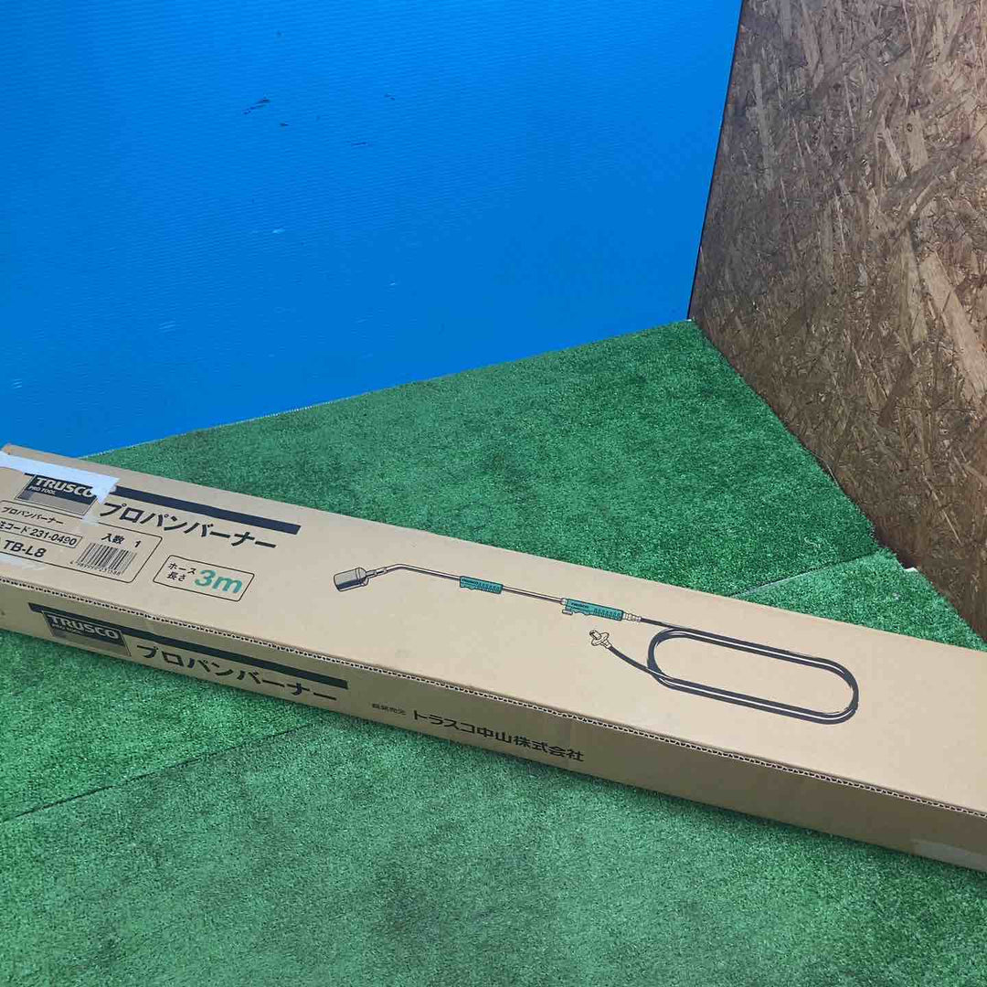 TRUSCO(トラスコ) プロパンバーナー ホース3M付 火口径8号 TB-L8【岩槻店】