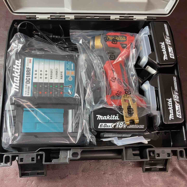 【未使用(店頭展示品)】マキタ(makita) コードレスインパクトドライバー TD173DGXPR 20周年 プレミアムレッド バッテリー+1【東大和店】