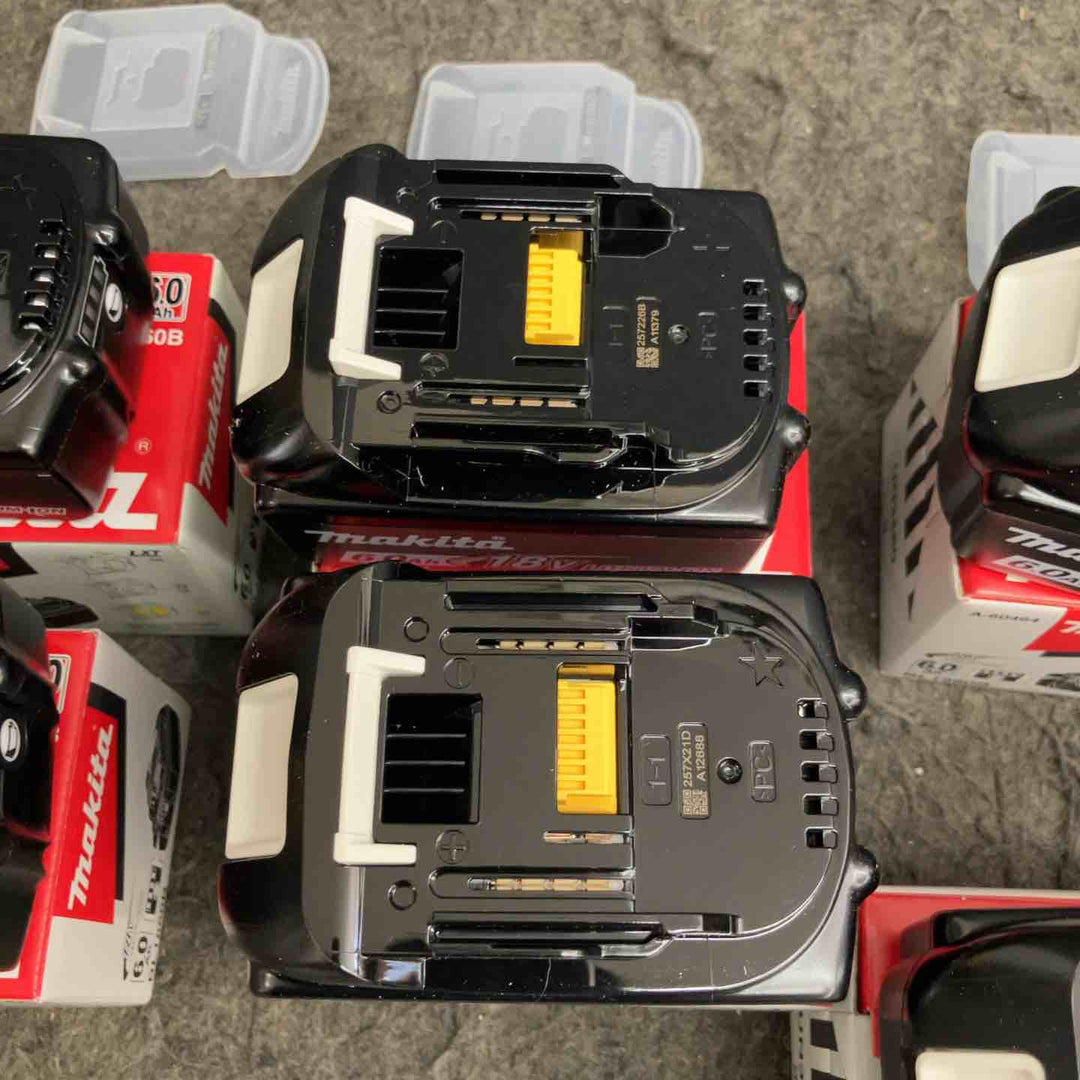 マキタ(makita) リチウムイオンバッテリー 18V/6.0Ah BL1860B まとめ売り 計6点【鴻巣店】