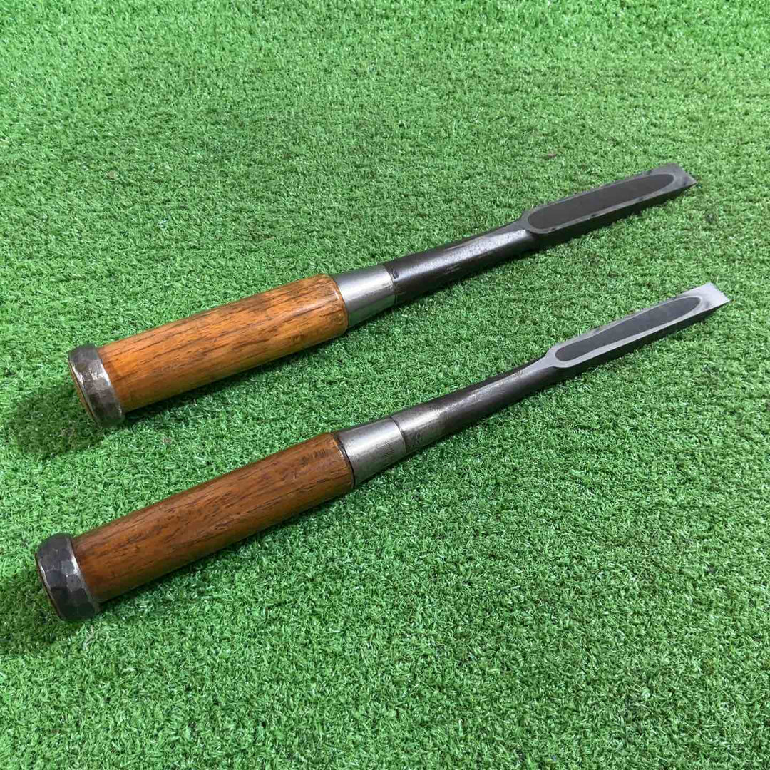 正彦作 叩き鑿 2本組 刃幅約12mm/17mm 【川口店】