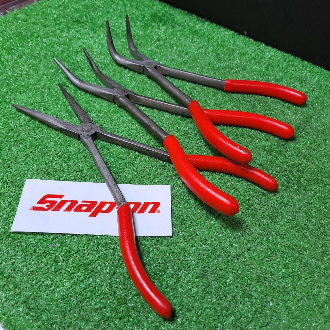 スナップオン/Snap-on ベントノーズプライヤー、ロングノーズプライヤー 3本セット 490BCP/411BCP/911BCP【岩槻店】