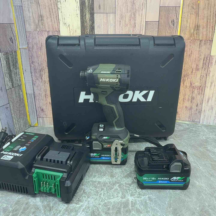 ★ハイコーキ(HIKOKI ※旧:日立工機) コードレスインパクトドライバ フォレストグリーン WH36DD(2XHGSZ)【八潮店】