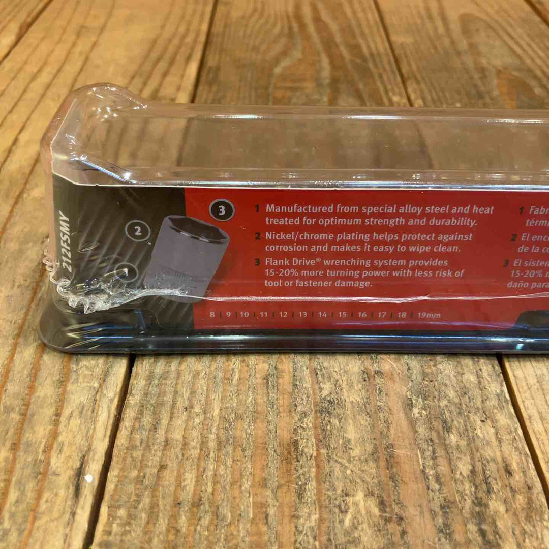 【未使用品】★スナップオン(Snap-on) 差込角3/8"シャローソケットセット 212FSMY【所沢店】