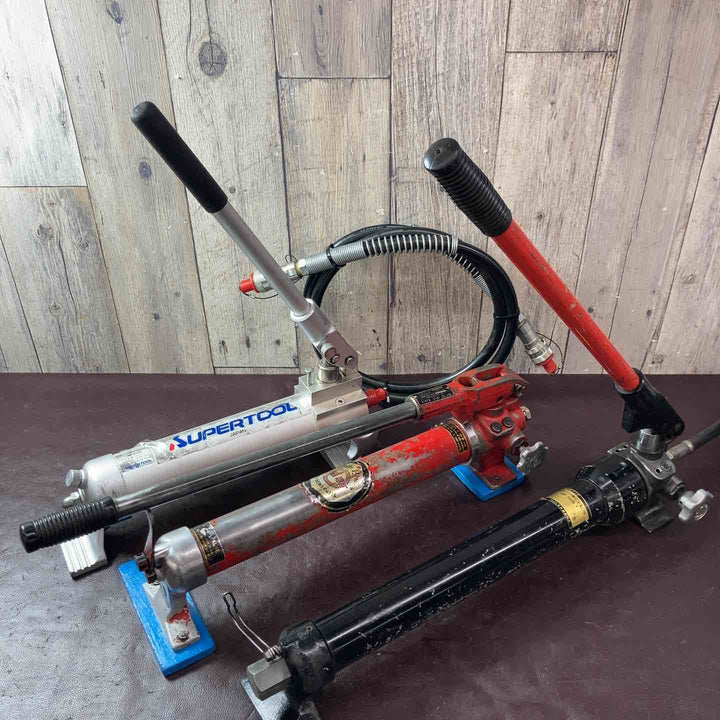 【中古品】泉精機/スーパーツール/理研 手動油圧ポンプ HP-700S HP500A  P-1B 油圧ポンプ3点まとめ【東大和店】
