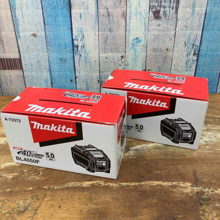 【未使用品】★マキタ(makita) リチウムイオンバッテリー 40V/5.0Ah BL4050F 高出力タイプ 2個セット【柏店】