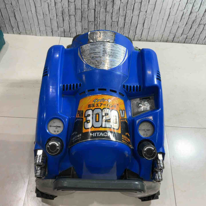 【現状品】◇日立産機(HITACHI) 常圧高圧エアコンプレッサ PAH3020V エアーパンチ 保証なし【川口店】