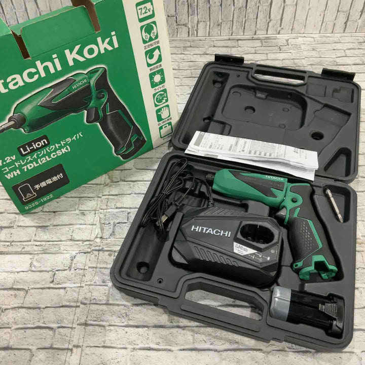 ◇ハイコーキ(HIKOKI ※旧:日立工機) 7.2V コードレスペンインパクトドライバー WH7DL(LCSK)【川口店】