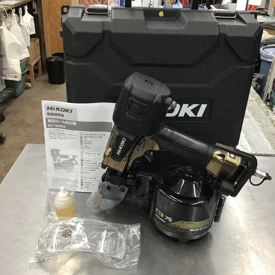 ★ハイコーキ(HIKOKI ※旧:日立工機) 高圧エア釘打ち機 NV75HRA(S)【所沢店】