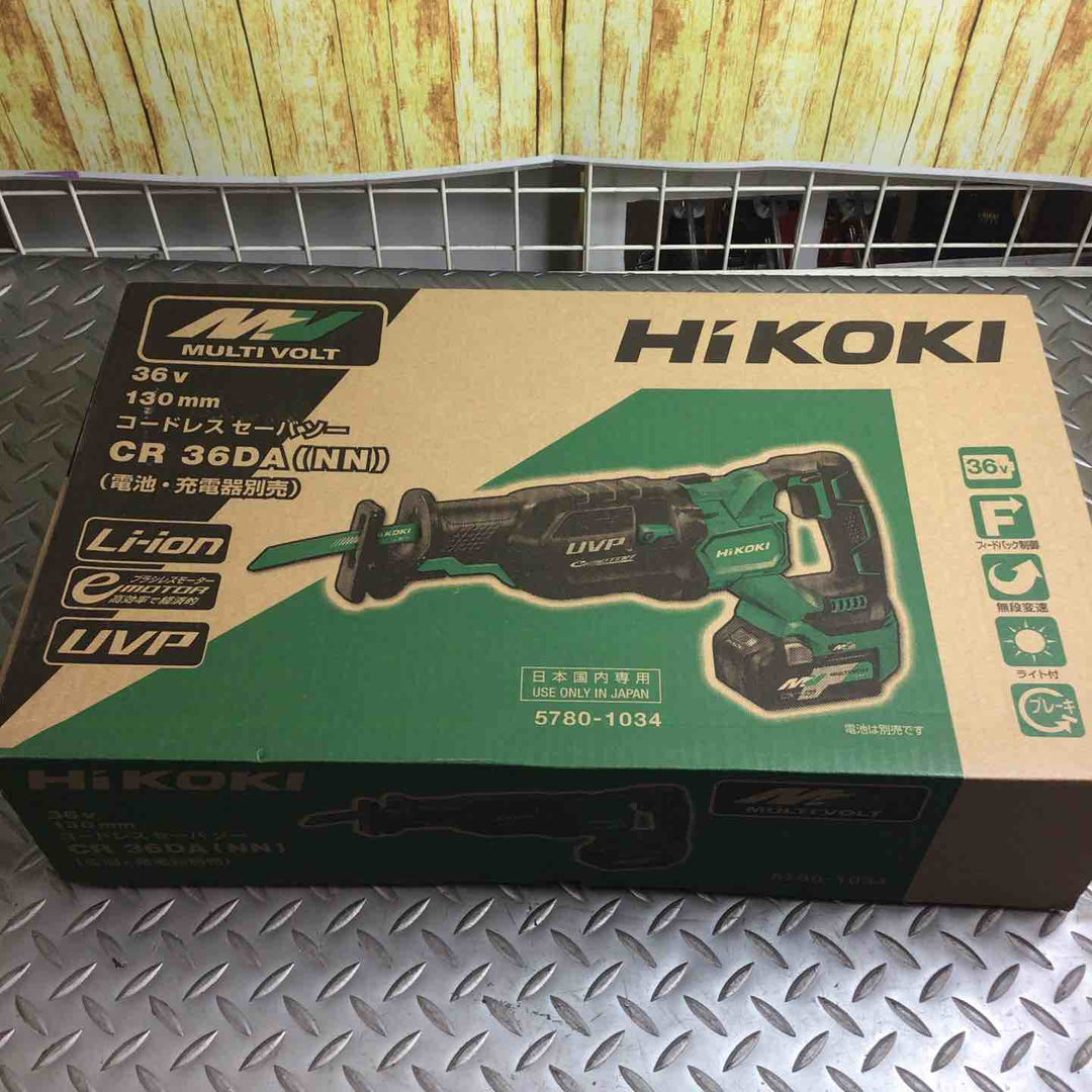 ハイコーキ(HIKOKI ※旧:日立工機) コードレスセーバーソー CR36DA(NN)【川崎店】