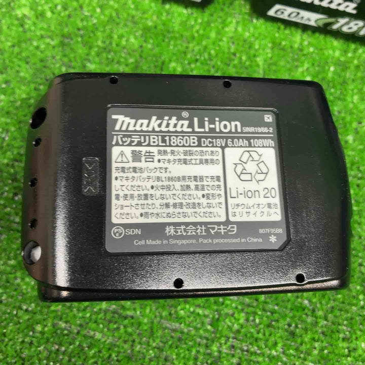 ★マキタ(makita) リチウムイオンバッテリー 18V/6.0Ah BL1860B　　10個セット【藤沢店】
