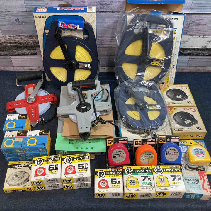 【未使用】巻き尺 コンベックスまとめ売り 合計29個 シムロン タジマ Tajima KDS メジャー 測定 巻尺 ※外装汚れあり【八潮店】