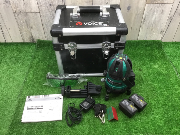 現状品◇VOICE レーザー墨出し器 グリーンレーザー VLG-8X　ガラス割れ有【富山店】●SC