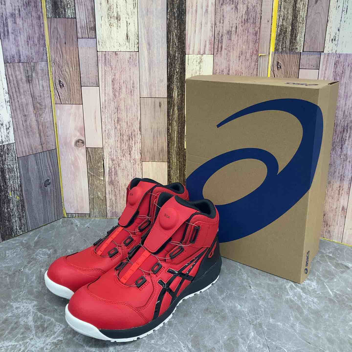 [アシックス] ワーキング ウィンジョブ CP304 BOA JSAA A種先芯 耐滑ソール クラシックレッド／ブラック 28 cm 3E【八潮店】